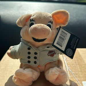 1998 Harley Davidson Bean Bag Plush Pig